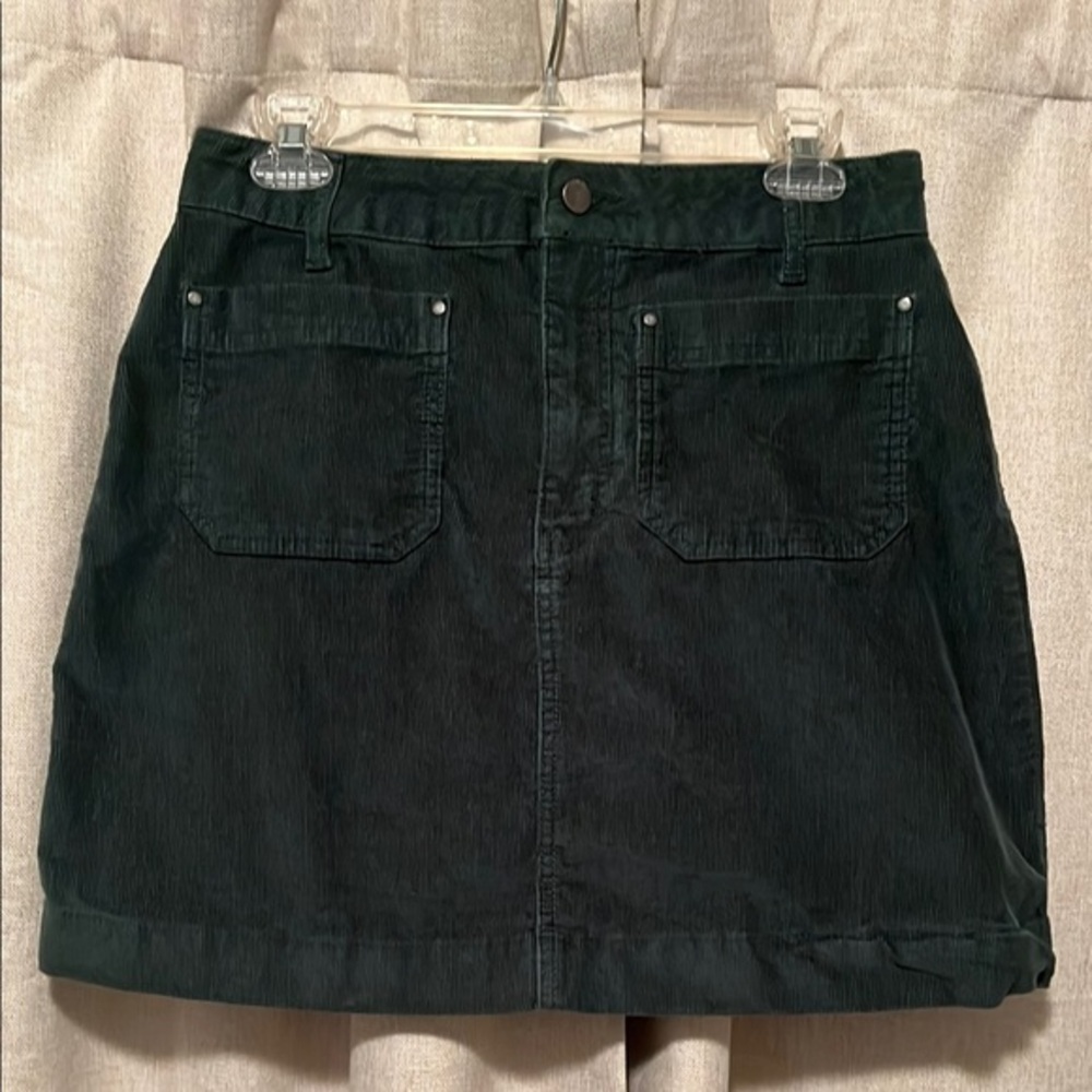 Boden Emerald Green Corduroy Skirt Size 8